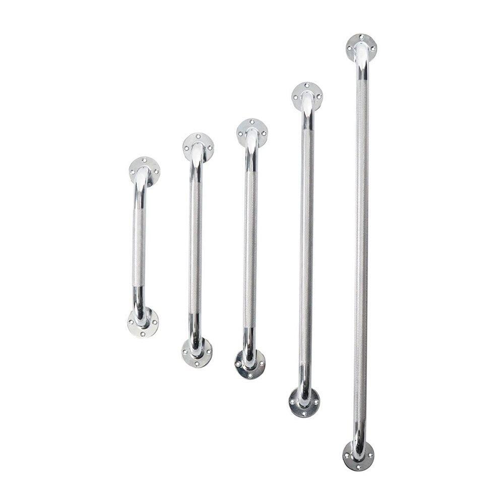 VMS Deluxe Chrome-Plated Steel Knurled Grab Bars